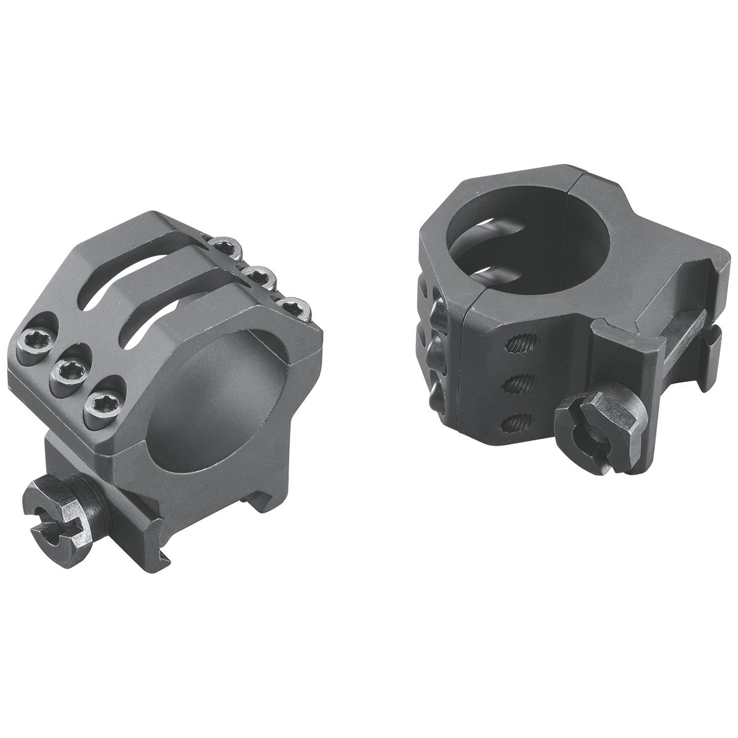 Weaver Mounts 99689 Six-Hole Picatinny Rings Matte Black 1" High