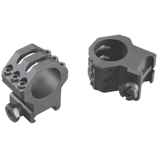 Weaver Mounts 99690 Six-Hole Picatinny Rings Matte Black 1" Extra High