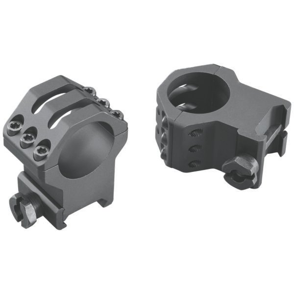 Weaver Mounts 99691 Six-Hole Picatinny Rings Matte Black 1" Extra Extra High