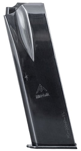Mec-Gar MGBRHP15N Standard 15rd 9mm Luger Fits Browning Hi-Power/Springfield SA-35, Nickel Carbon Steel