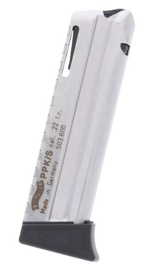 Walther Arms 503600 PPK/S 10rd 22 LR Nickel Polymer