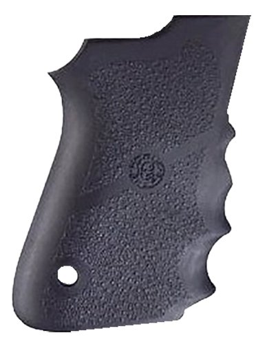 Hogue 69000 Rubber Grip Black Rubber with Finger Grooves for S&W 6906, Shorty 40, 4013 TSW