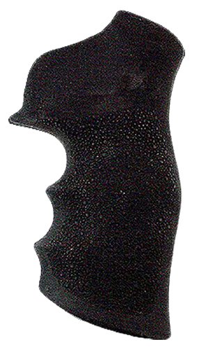 Hogue 80000 Monogrip Finger Grooves Black Rubber Fits Ruger GP100/Super Redhawk