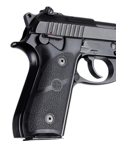 Hogue 99010 Grip Panels Black Rubber for Taurus PT-92, PT-99