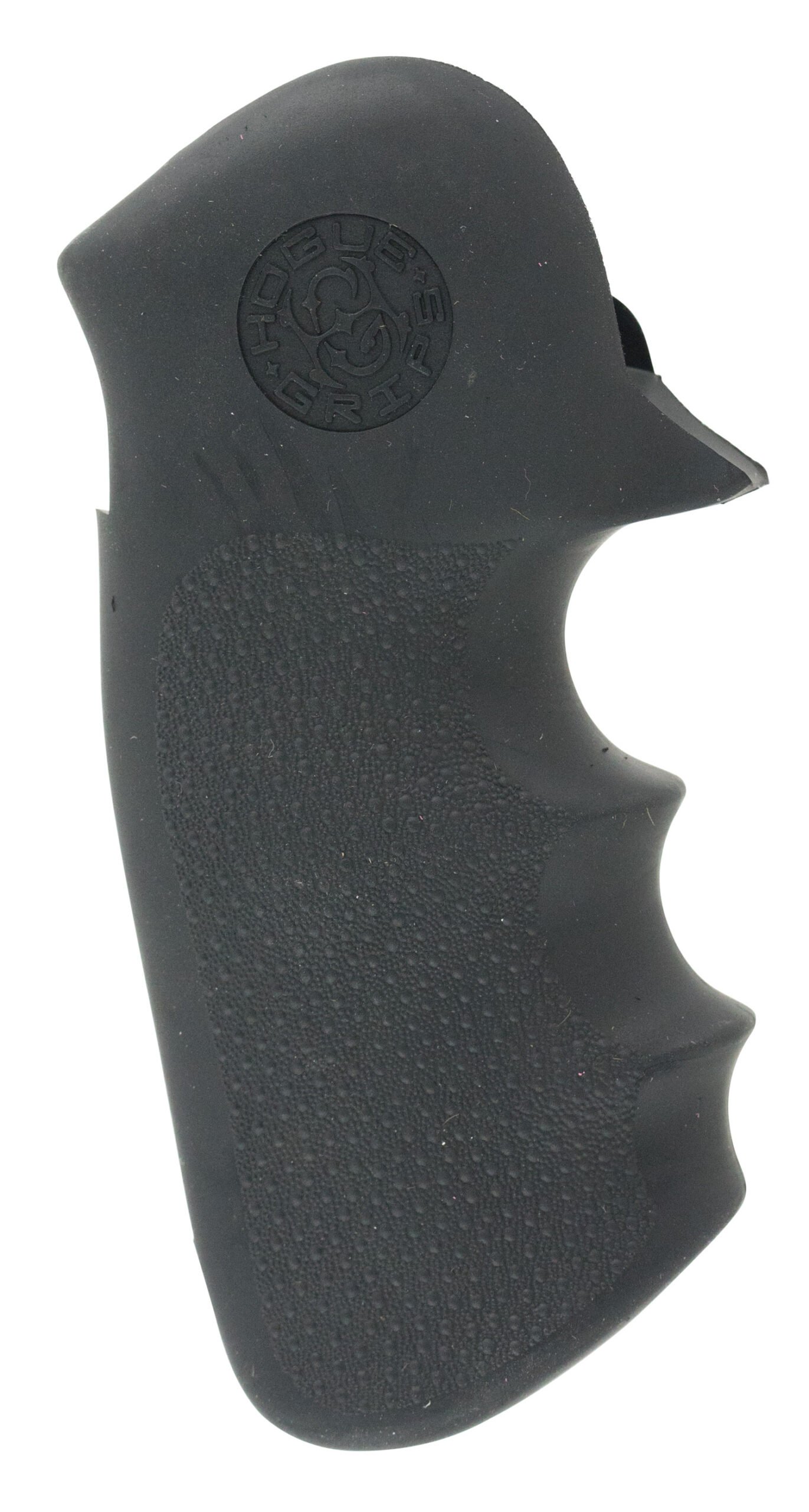 Hogue 47000 Monogrip Finger Grooves Black Rubber with Finger Grooves for Colt King Cobra, Anaconda