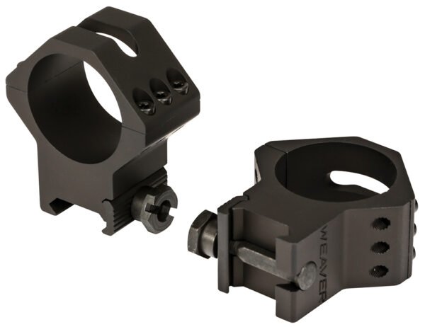 Weaver Mounts 99684 Six-Hole Picatinny Rings Matte Black 34mm High