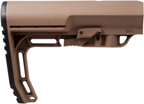 Mission First Tactical BMSSDE Battlelink Minimalist Stock Collapsible Scorched Dark Earth Synthetic for AR-15, M16, M4 with Commercial Tube (Tube Not Included)