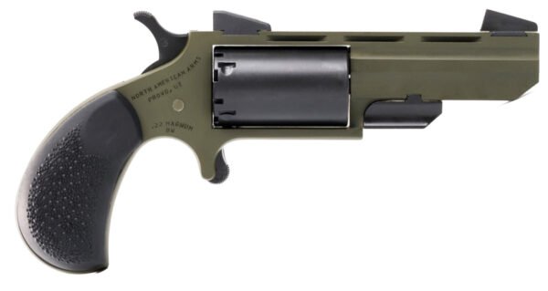 NAA GREEN HUNTSMAN 22LR 2 ODG BLK RUBBER GRIPS