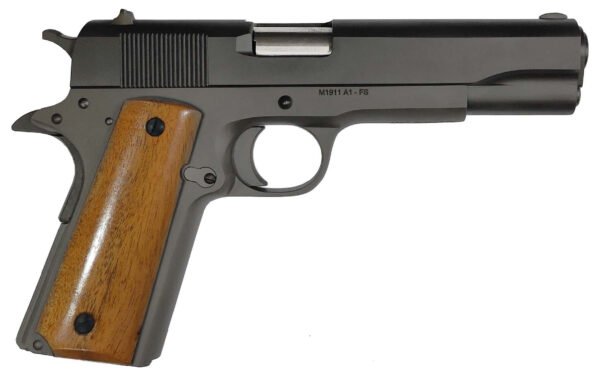 RIA 1911 GI 9MM FULL SIZE 5 WOOD GRIPS 9RD