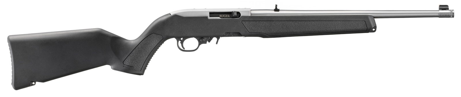 RUG 10/22 22LR 16.4 SS BLK THREADED 10RD