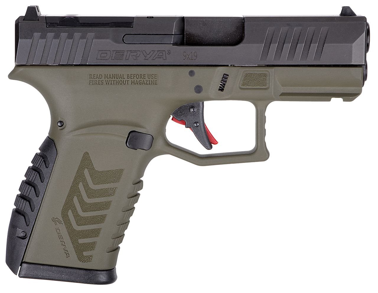 DERYA ARMS DY9Z 9MM ODG/BLK 15+1 OR