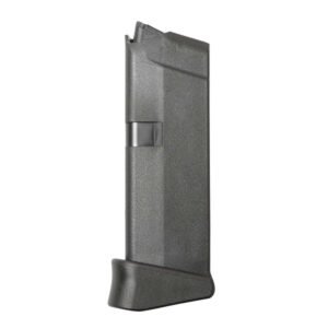 Glock Factory Original Glock 42 Magazine w/Extension Glock 42 .380 ACP Black Polymer 6/rd