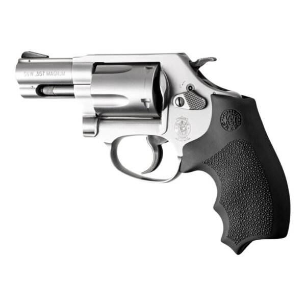 Hogue Overmolded Rubber Bantam Grip Closed Backstrap S&W Round Butt J-Frame Revolvers Black