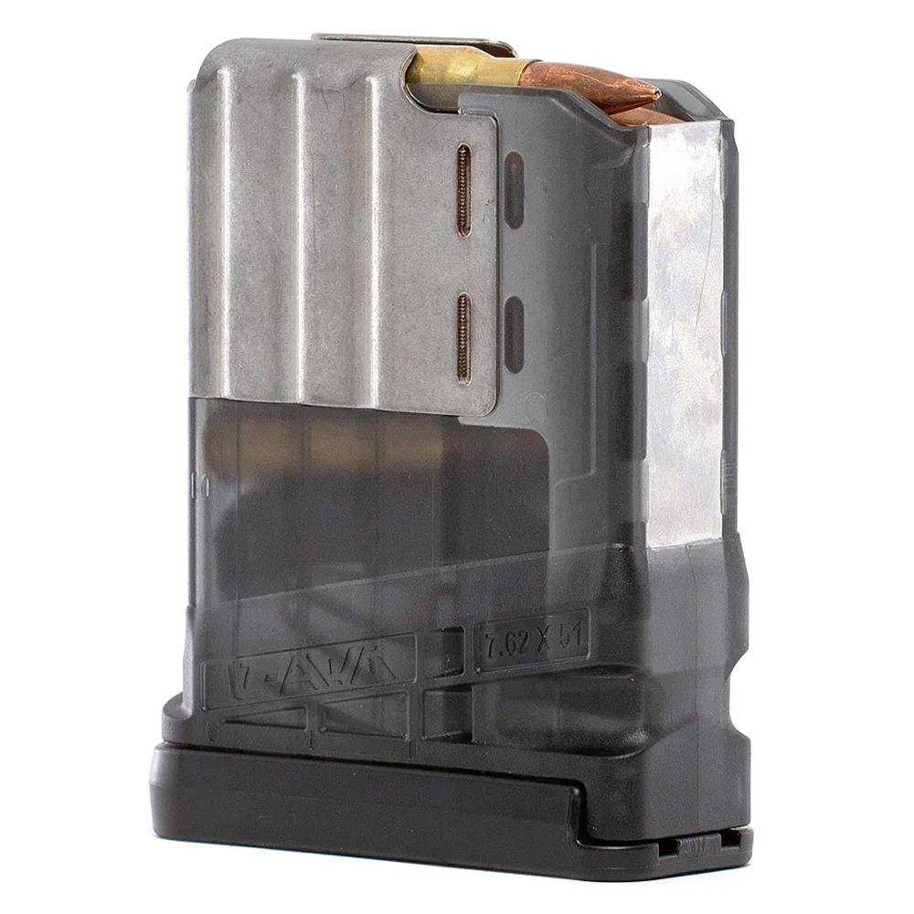 Lancer L7AWM Gen 2 Rifle Magazine Translucent Smoke .308 Win/7.62x5mm/6.5 Creedmoor 10/rd