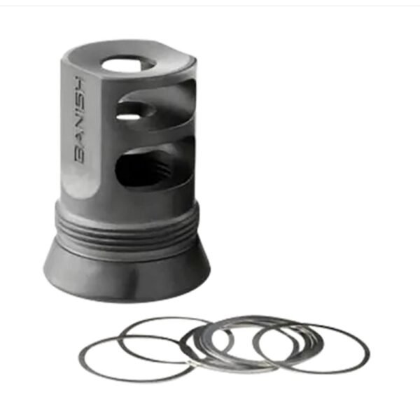 Banish 4673 30-Gold/46 Muzzle Brake 5/8x24 Black
