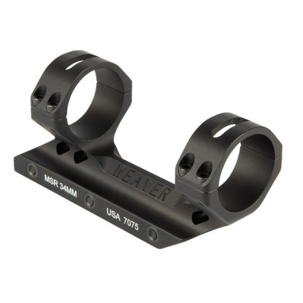 Weaver 34mm Fixed MSR Mount Forward Cantilever - Matte Hardcoat
