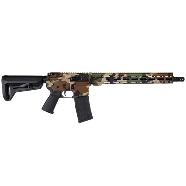 Shark Coast Tactical "M81 Woodland" Rifle 5.56mm 30rd Magazine 16" Barrel 15" M-LOK Handguard