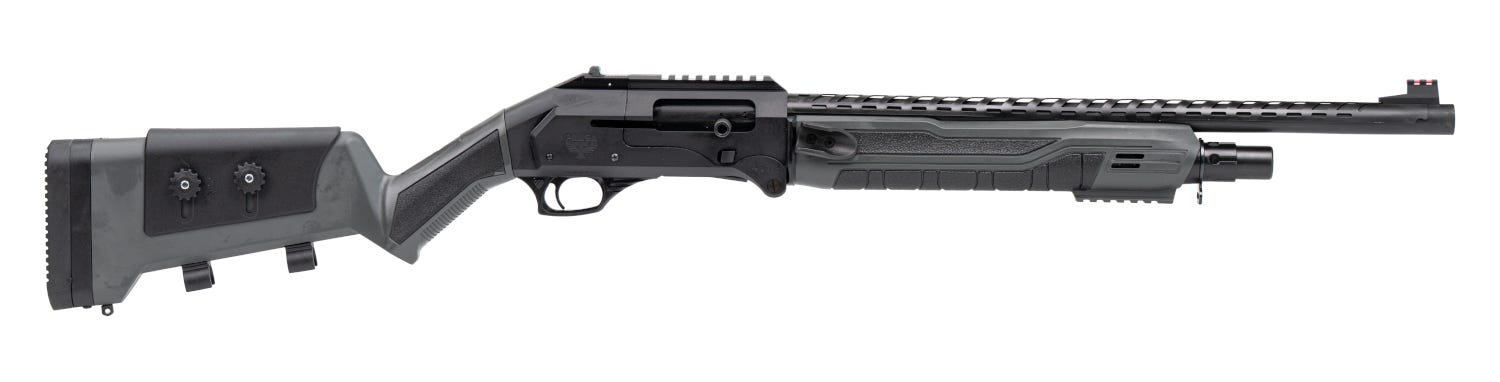 PANZER ARMS FS1 PRO 12G 3" SHOTGUN 20" FOLDING, BLK/GRAY, MOBILE CHOKE, 5RD