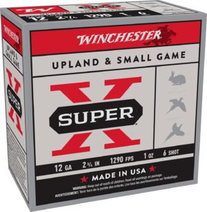 Winchester Ammo XU126 Super X Game Load 12Gauge 2.75" 1oz 6Shot 25 Per Box/10 Case