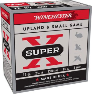 Winchester Ammo X126 Super X Game Load High Brass 12Gauge 2.75" 1 1/4oz 6Shot 25 Per Box/10 Case