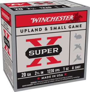 Winchester Ammo X206 Super X Heavy Game Load High Brass 20Gauge 2.75" 1oz 6Shot 25 Per Box/10 Case