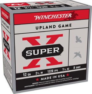Winchester Ammo XU12SP8 Super X Heavy Game Load 12Gauge 2.75" 1 1/4oz 8Shot 25 Per Box/10 Case