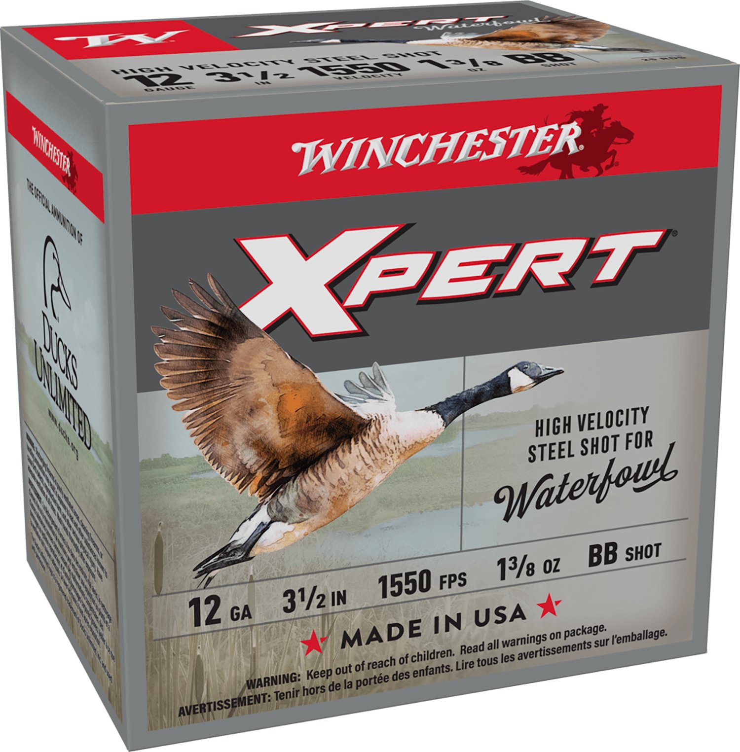Winchester Ammo WEX12LBB Super X Xpert High Velocity 12Gauge 3.50" 1 3/8oz BBShot 25 Per Box/10 Case