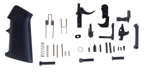 LBE Unlimited AR15LPKT Complete Lower Parts Kit  w/Pistol Grip & Trigger Guard AR-15 Black
