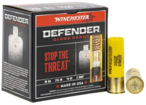 Winchester Ammo S202PD25 Defender  20Gauge 2.75" 7/8oz 2Shot 25 Per Box/10 Case