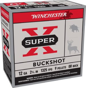 Winchester Ammo XB1200VP25 Super X 12Gauge 2.75" 00Buck Shot 25 Per Box/10 Case