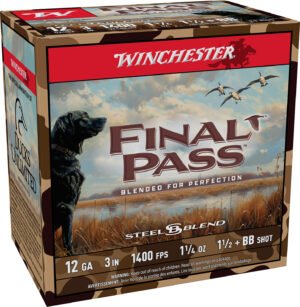 Winchester Ammo FP123BB15 Final Pass  12Gauge 3" 1 1/4oz BB/1.5Shot 25 Per Box/10 Case