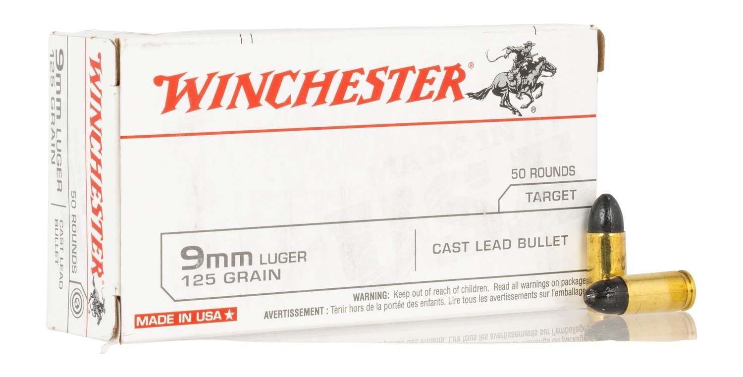WIN USA9MM125 9MM USA TARGET CLB 125GR   50/10