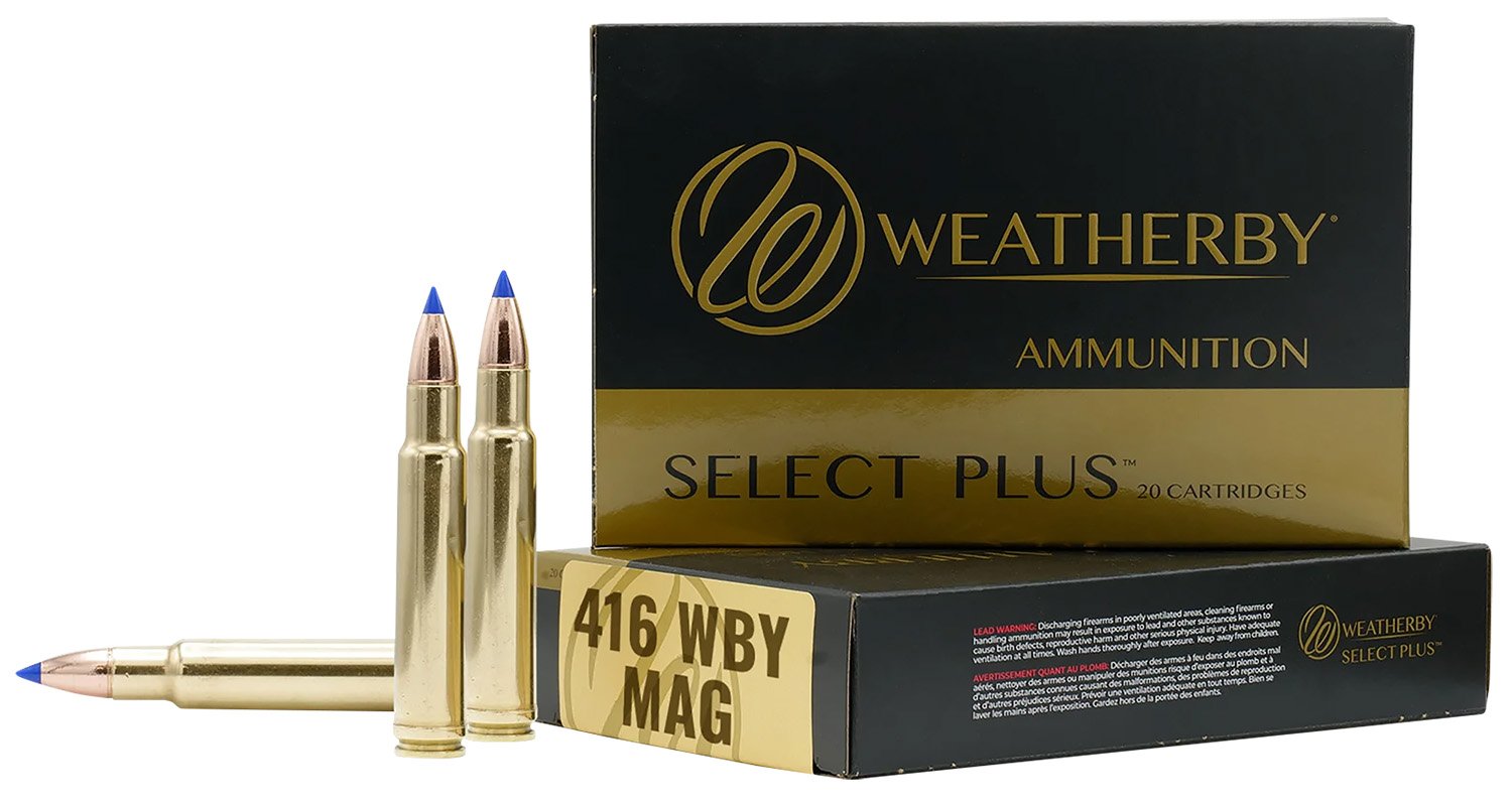 Weatherby B416350TTSX Select Plus  416WthbyMag 350gr Barnes Tipped TSX Lead Free 20 Per Box/10 Case