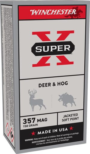 Winchester Ammo X3575P Super X 357Mag 158gr Jacketed Soft Point 50 Per Box/10 Case