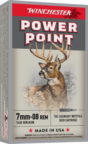 Winchester Ammo X708 Power-Point 7mm-08Rem 140gr 20 Per Box/10 Case