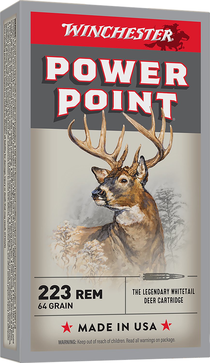Winchester Ammo X223R2 Power-Point 223Rem 64gr 20 Per Box/10 Case