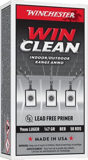 Winchester Ammo WC93 Super X  9mmLuger 147gr Winclean Brass Enclosed Base 50 Per Box/10 Case