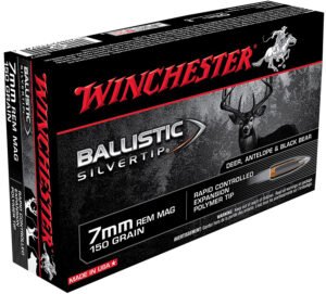 Winchester Ammo SBST7 Ballistic Silvertip 7mmRemMag 150gr Rapid Controlled Expansion Polymer Tip 20 Per Box/10 Case