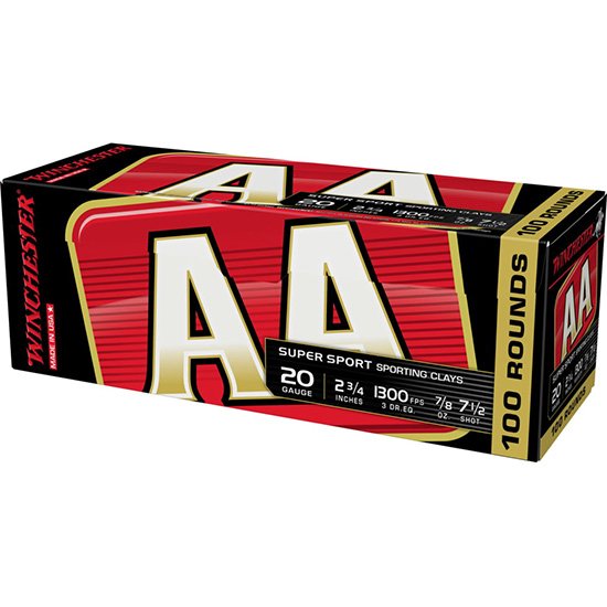WIN AA SUPER SPORT VP 20GA 7/8OZ #7.5 100/2