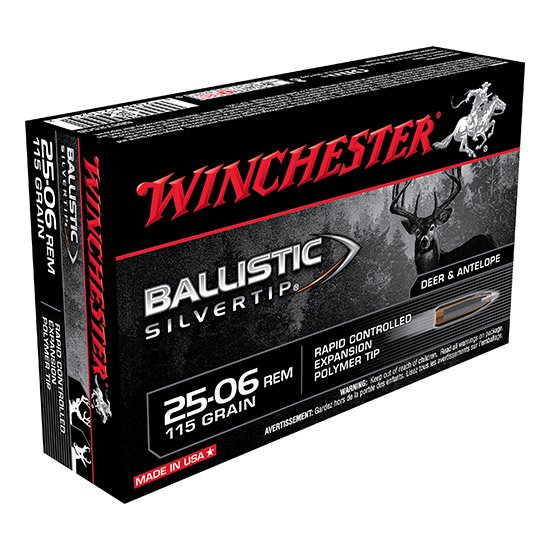 WIN BALLISTIC SILVERTIP 25-06 115GR BST 20/10
