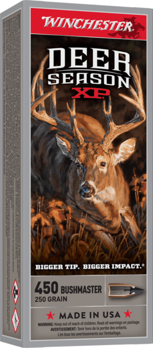 WINCHESTER DEER SEASON XP 450 BSHMSTR 250GR 20RD BX 200RD CASE