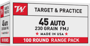 WINCHESTER USA 45ACP 230GR FMJ 100RD BOX