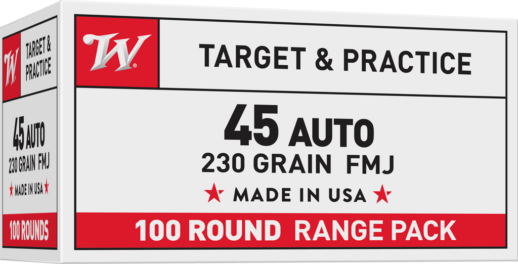 WINCHESTER USA 45ACP 230GR FMJ 100RD BOX