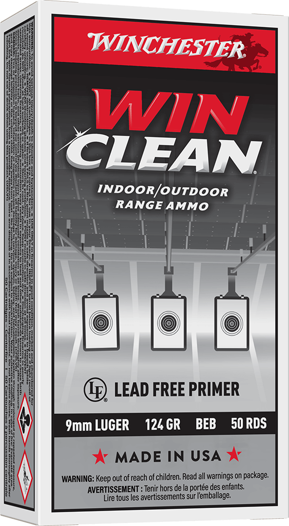 WINCHESTER 9 MM SUPER-X TARGET WINCLEAN 124 GR 50 RD/BX 10 BX/CS