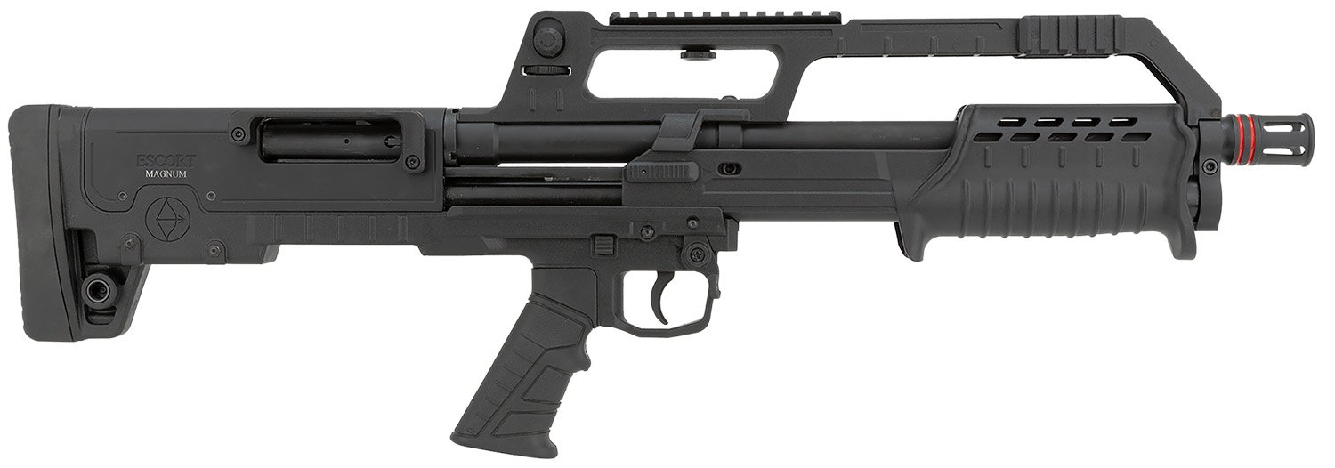 Escort HEBP20180001 BullTac PX 20 Gauge Pump 3" 5+1 18" Black Stainless Steel Barrel, Black Aluminum/Polymer Receiver w/Picatinny Rail, Black Bullpup Synthetic Stock, Black Grip
