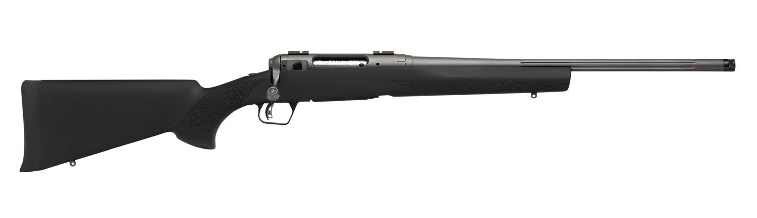 Savage Arms 33004 110 Trail Hunter Lite V2 Full Size 6mm ARC 4+1 20" Black Fluted Barrel, Black Carbon Steel Drilled & Tapped Receiver, Black Hogue OverMolded Synthetic Stock, Right Hand