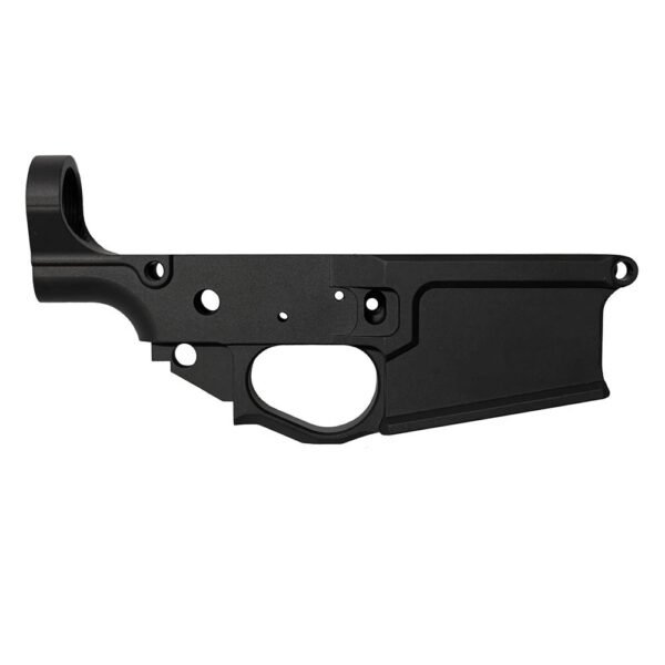 Combat Armory Billet AR-10 Lower Receiver Stripped with Mag Release and Ejector Black